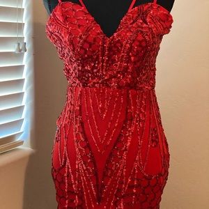 Red glittery dress❤️🔥